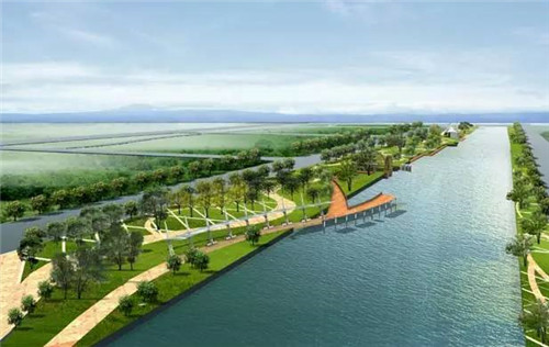 京杭運河生態(tài)水系建設工程樣板段破土動工
